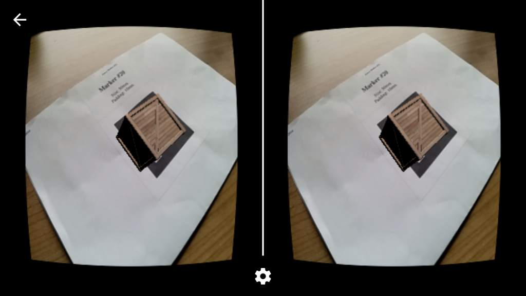 Augmented Reality for Cardboard style VR on a Nexus 5